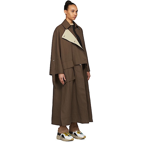 COPY - ACNE STUDIOS Studios Oriole Oversized Linen Trench - Picture 2 of 12